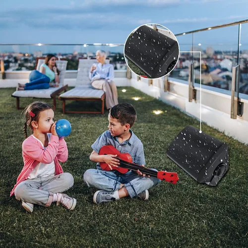 Vista 3 de STUDIOFINIX Altavoces Bluetooth para interiores y exteriores de 5.25 pulgadas, 600 vatios, sistema de montaje en pared con cable para todo
