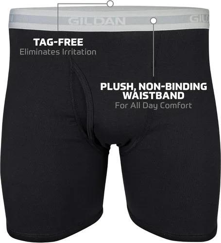 Vista 2 de Gildan Men's Underwear Boxer Briefs, Multipack