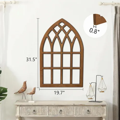 Vista 2 de Sintosin Marcos de ventana de granja para decoración de pared de sala