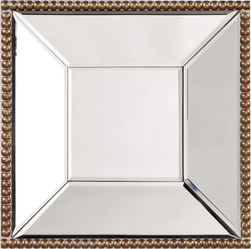 Vista 12 de Howard Elliott Collection Lula - Espejo de pared cuadrado con marco de espejo, diseño único, elegante accesorios de decoración del hogar, 12 x 12