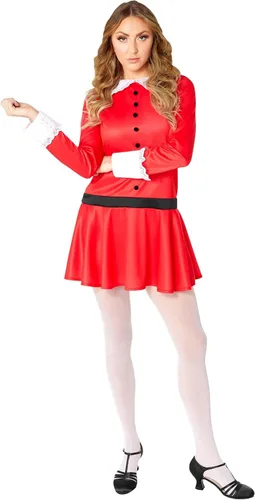 Vista 4 de Rubie's Vestido de disfraz de Willy Wonka Veruca Salt para mujer