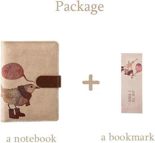 Vista 4 de ToiM Carpeta simple A6 para diario, cuaderno de cuero sintético, cuaderno de escritura, cuaderno suelto, cuaderno manual, bloc de notas, libros