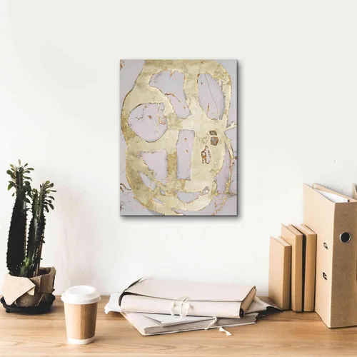 Vista 8 de Epic Graffiti Erin Ashley, arte de pared en lienzo giclée 'As de espadas en oro III', 12 x 16 pulgadas