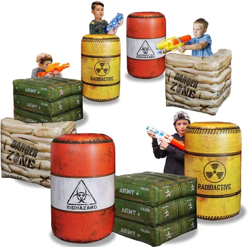 Vista 7 de Combat Battlefield compatible con etiqueta láser, pistola de agua, pistola de dardos, perfecto para actividades de cumpleaños de niños y niñas