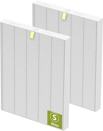Vista 8 de Filtro de repuesto C545 S compatible con purificador de aire Winix C545, reemplaza a las piezas 1712-0096-00 y 2522-0058-00, paquete de 2 filtros