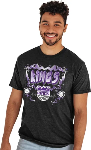 Vista 6 de Blue 84 NBA - Camiseta unisex para adultos, con licencia oficial de la NBA, colores alternativos jaspeados