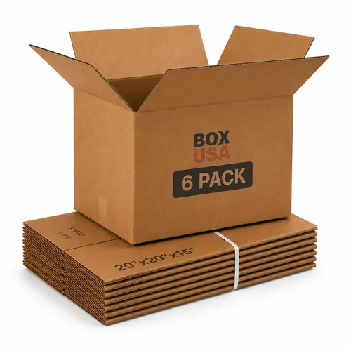 Vista 13 de BOX USA Cajas de cartón corrugado de 15 x 10 x 6, medianas de 15 pulgadas de largo x 10 pulgadas de ancho x 6 pulgadas de alto, paquete de 25