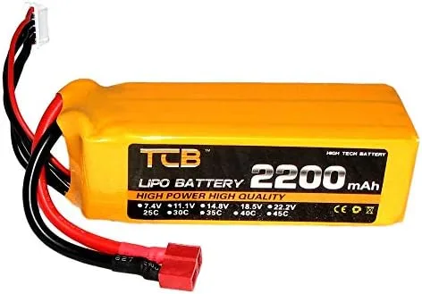 Vista 9 de 18.5V 5S 2200mAh 25C LiPo Batería T-Type Plug Max 40C Tasa de descarga para RC Modelo Avión FPV Drone Helicóptero