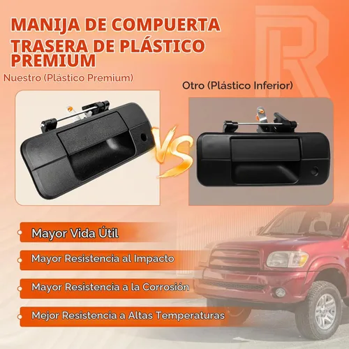 Vista 6 de Manija de puerta trasera mejorada para puerta trasera para Tundra 2007-2013