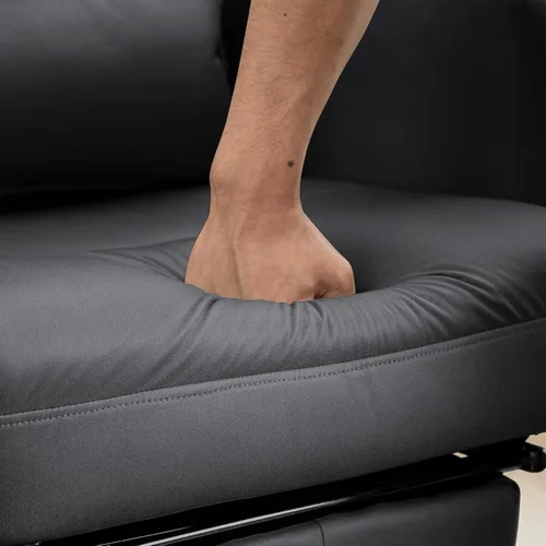 Vista 6 de Silla ejecutiva de oficina, silla de oficina para juegos de computadora, respaldo alto, silla de escritorio ajustable para el hogar, silla giratoria