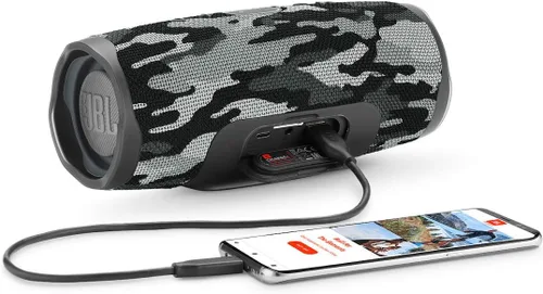 Vista 7 de JBL Charge 4 Altavoz Bluetooth portátil impermeable - Negro Camo (renovado)