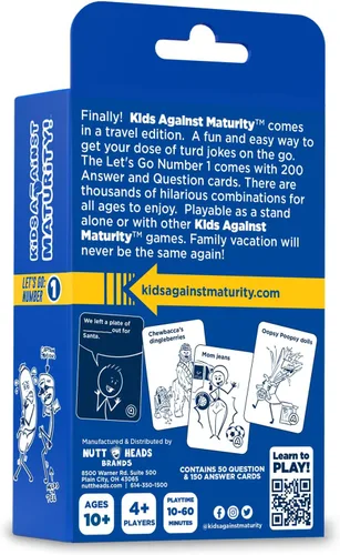Vista 2 de Kids Against Maturity: Divertido juego de cartas familiar para niños a partir de 10 años y padres, adolescentes y adultos Divertido juego