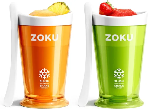 Vista 14 de Fábrica de batidos Zoku Slush y Shake Maker, color naranja, Casual, talla única , Azul