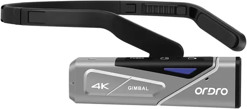 Vista 4 de Videocámara ORDRO EP7 4K 60FPS con montaje en la cabeza, control por APP Wi-Fi, estabilizador cardán de 2 ejes con control remoto, tarjeta
