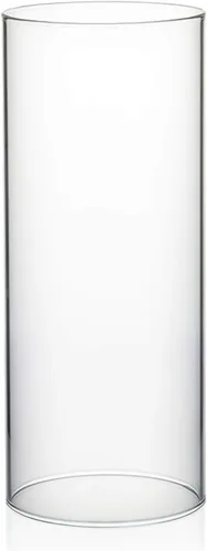 Vista 32 de WGVI Funda para portavelas Hurricane, ancho de 2 pulgadas, altura de 12 pulgadas, portavelas cilíndrico de vidrio transparente, tubo de chimenea