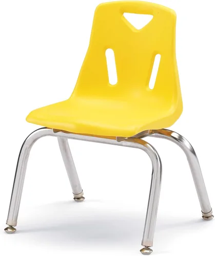 Vista 39 de Berries silla apilable con patas cromadas