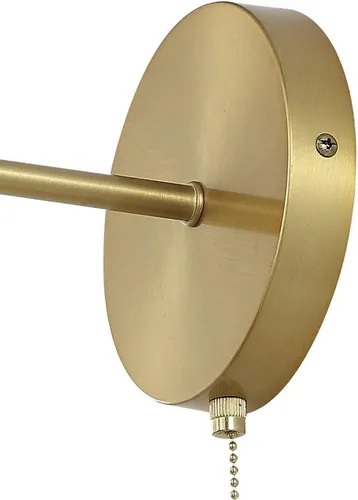 Vista 11 de JONATHAN Y JYL9911A-SET2 - Juego de 2 apliques de pared LED de latón dorado de 6.5 pulgadas para dormitorio, lámpara de pared industrial cableada