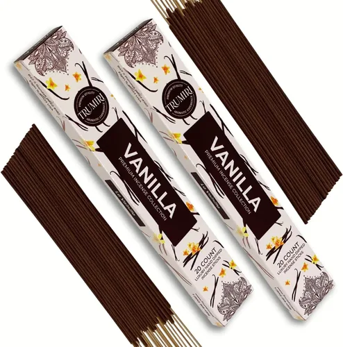 Vista 21 de Varillas de incienso ámbar – Total 40 varillas de incienso – Paquete doble de 20 Insense – Inciensos – Inscents – Ingredientes naturales no tóxicos