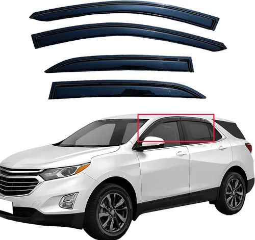 Vista 36 de Viseras adhesivas para ventana, protectores de lluvia compatibles con Toyota Rav4 2006-2012, deflector de ventana de ventilación lateral, protección