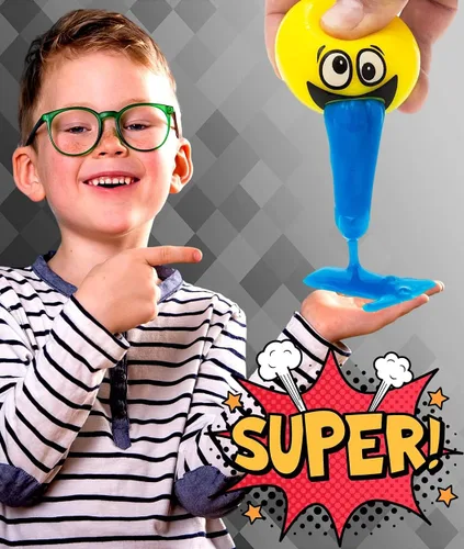 Vista 7 de JA-RU Barf Slime Toy Squishy Stress Balls para niños (1 bola antiestrés surtida) lanzar bolas de limo vómito. Juguete antiestrés. Divertidas bromas