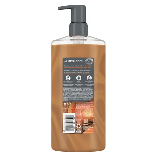 Vista 2 de DOVE MEN + CARE Gel de Ducha de Sándalo y Aceite de Cardamomo Gel de Ducha Hidratante a Base de Plantas para Hombres, 26 oz