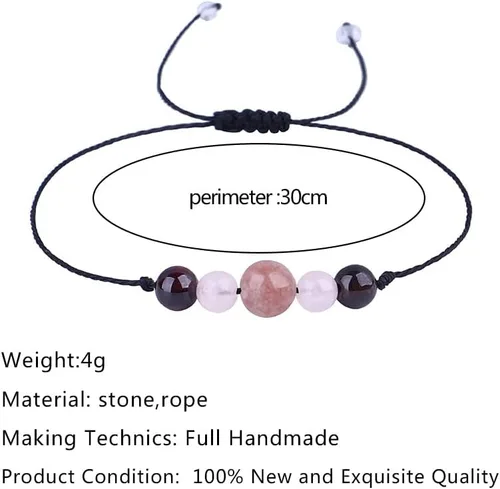Vista 5 de Caiyao Pulsera de cristal curativo para mujeres y hombres, pulsera de cuentas de cristal curativo con ojo de tigre, amatista de 7 chakras, pulsera