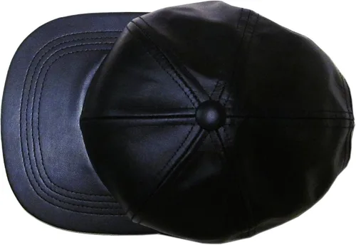 Vista 7 de KBETHOS Gorra de béisbol de cuero genuino de Bill Fabricado en Estados Unidos