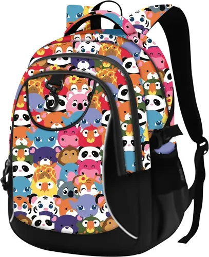 Vista 32 de Mochila escolar estilo Rickyh, mochila de viaje para hombres y mujeres, mochila ligera con compartimento para portátil, Tamaño único