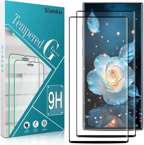 Vista 13 de Slanku Protector de pantalla para Samsung Galaxy S22 Ultra Privacy Glass 3D Negro