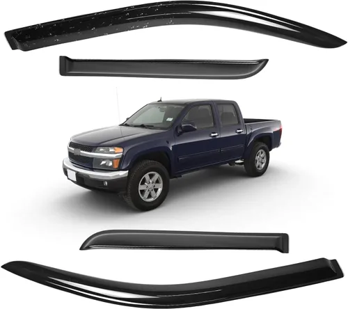 Vista 177 de Viseras para ventanas para Mazda 3 Sedán 4 puertas 2004 2005 2006 2007 2008 2009 estilo JDM Mugen, deflector de viento, protector solar y de lluvia