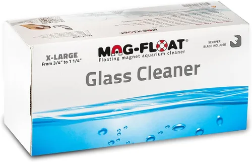 Vista 3 de Mag-Float Rascador de algas flotantes de vidrio extra grande 500 con accesorio de hoja raspadora Limpiador magnético de peceras Magfloat