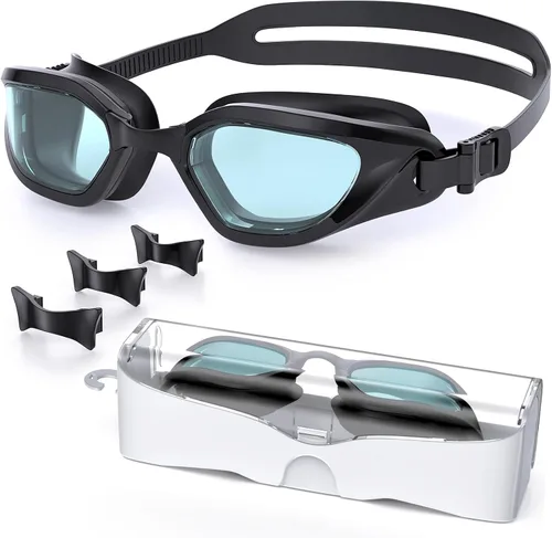Vista 27 de Gafas de Natación, Gafas de Natación Unisex para Adultos Anti Niebla Anti UV Sin Fugas Visión Amplia para Hombres Mujeres Jóvenes