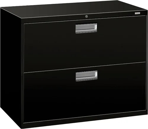 Vista 12 de Archivero lateral con 2 cajones HON Serie 600 de 30 in x 19 1/4 in, Acero, Putty Masilla