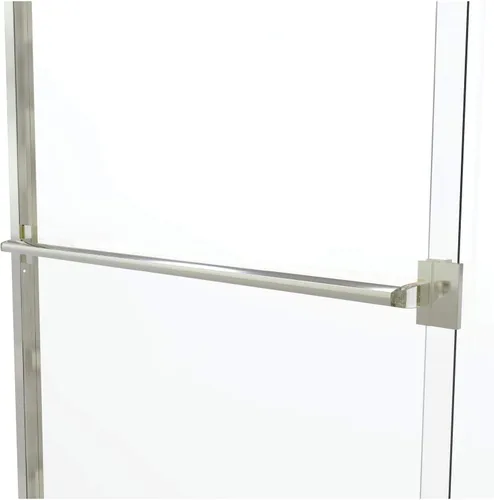 Vista 5 de Basco Classic - Puerta corrediza de ducha, se adapta a apertura de 40 a 44 pulgadas, vidrio transparente, acabado de níquel cepillado