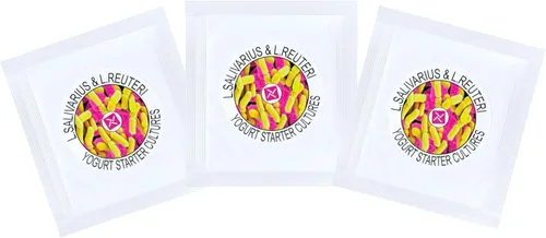 Vista 10 de Cultivos iniciadores para yogur casero L.Salivarius y L. Reuteri (paquete de 12 sobres)