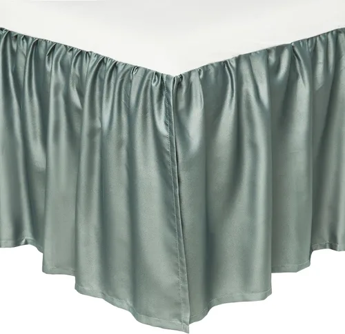 Vista 9 de Sterling Creek Trinity - Juego de edredón de lujo de 7 piezas, edredón tradicional de medallón jacquard gris y verde con cojines decorativos