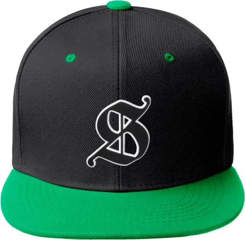 Vista 1291 de Daxton Gorra clásica con visera de billete plano con letras del alfabeto inglés antiguo de la A a la Z