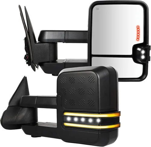 Vista 44 de ECCPP - Espejos de remolque de repuesto para Chevy Silverado 2007-2014