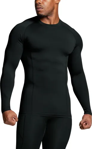 Vista 8 de ATHLIO - Paquete de 1 o 3 camisetas de compresión de manga larga con protección FPU 50+ para hombre, camiseta de protección para deportes acuáticos
