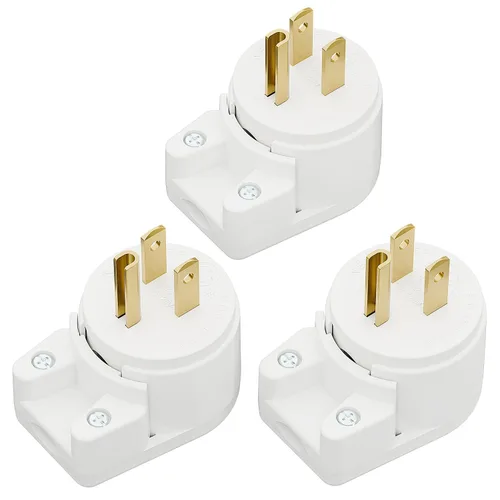 Vista 26 de Nema 5-15P Enchufe de 90 grados, Plugrand ETL Listado 15A 125V Enchufe