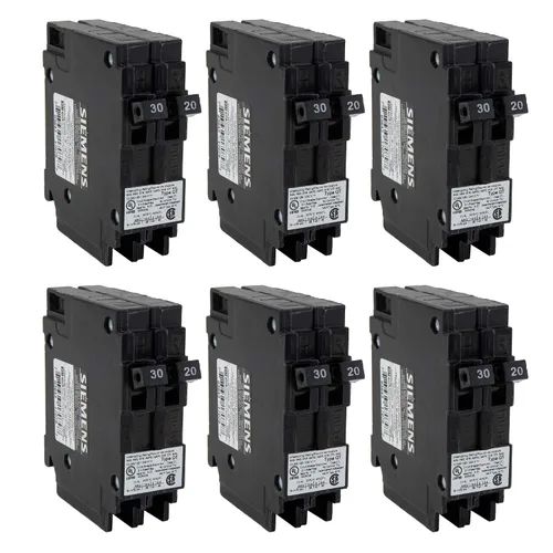 Vista 9 de RecPro Interruptor de circuito para RV Q3020 30/20 amperios doble unipolar 120V termo-magnético Desencadenamiento estándar Tipo de enchufe
