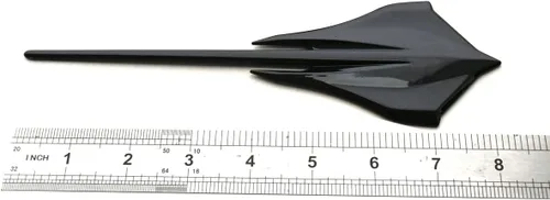 Vista 6 de Set de par de emblemas de tiburón Stingray Mako, insignias de pez de coche para pared, repuesto para Corvette C8 2020-2022 84316259 (cromado)