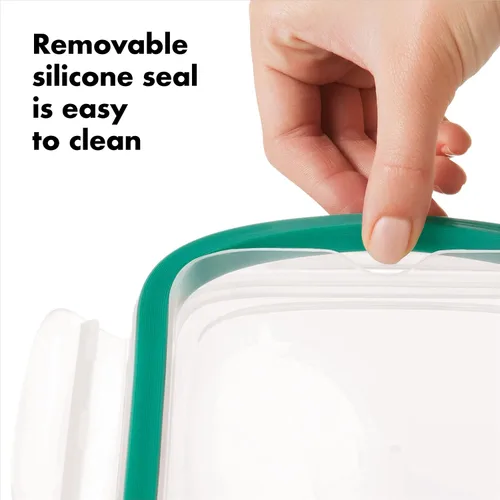 Vista 6 de OXO Good Grips 1 Taza Smart Seal Recipiente hermético de vidrio para alimentos, redondo