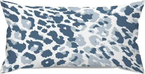 Vista 25 de Fundas de almohada con estampado de leopardo y guepardo negro y marrón, 12 x 18 pulgadas, fundas de cojín de granja para sofá, sala de estar
