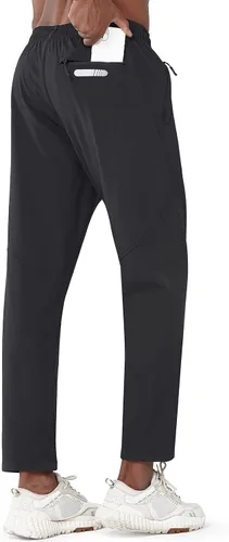 Vista 3 de NORTHYARD Men's Fleece Lined Pants Athletic Workout Running Joggers Winter Warm Wind Sweatpants for Active Gym Track Jogging