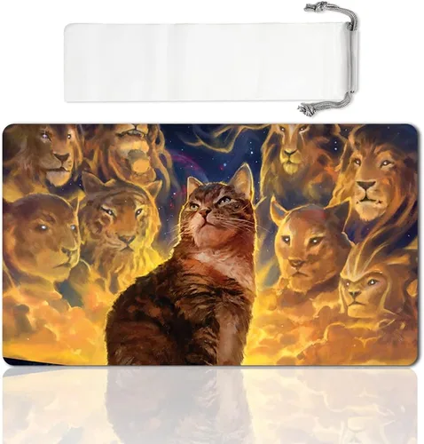 Vista 9 de Juego de mesa MTG Playmat Games Tamaño 60X35 cm CCG Compatible para MTG CCG RPG Juego de cartas coleccionables (Ajani Steadfast)