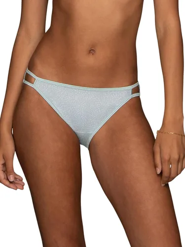 Vista 11 de Vanity Fair Bragas de bikini con tira para mujer, Illumination, con elástico sedoso y ribete de satén Paquete de 3 Negro (Midnight Black)