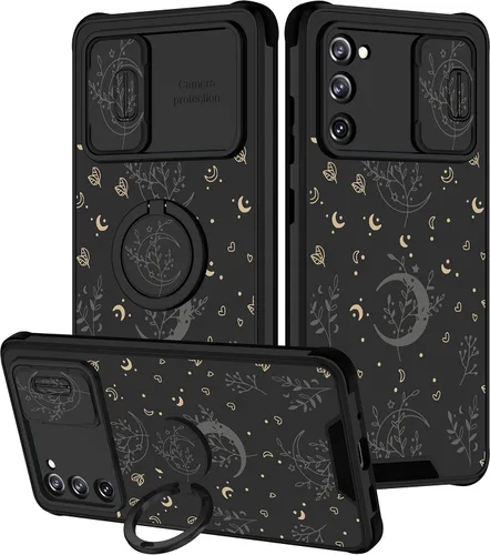 Vista 23 de Funda 2 en 1 para Samsung Galaxy S23 Ultra Flamingo para mujeres y niñas, diseño femenino de flamencos con cubierta deslizante para cámara y soporte