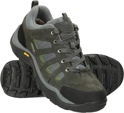 Vista 2 de Mountain Warehouse Field - Zapatos de ajuste ancho para hombre, zapatos de senderismo impermeables