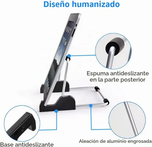 Vista 3 de Kinizuxi Soporte ajustable para tableta, soporte de escritorio de aluminio
